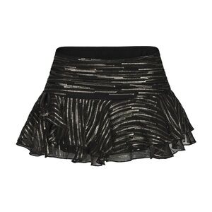 Nana Jacqueline Kaia Skirt Black Shimmer Ruffle